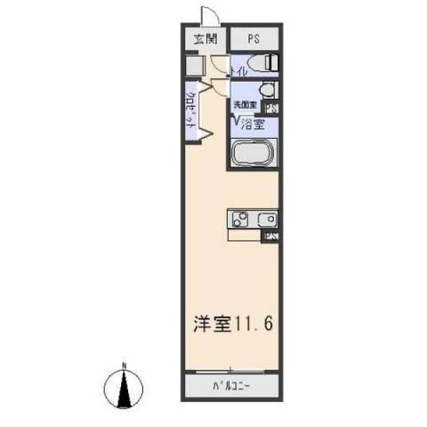 ＰＯＧＧＩＯ　ＡＬ　ＳＯＬＥ　ＴＲＥ（102） 間取り図画像