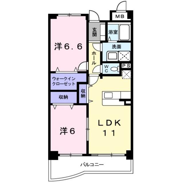 フォレストパレス五番館（202） 間取り図画像