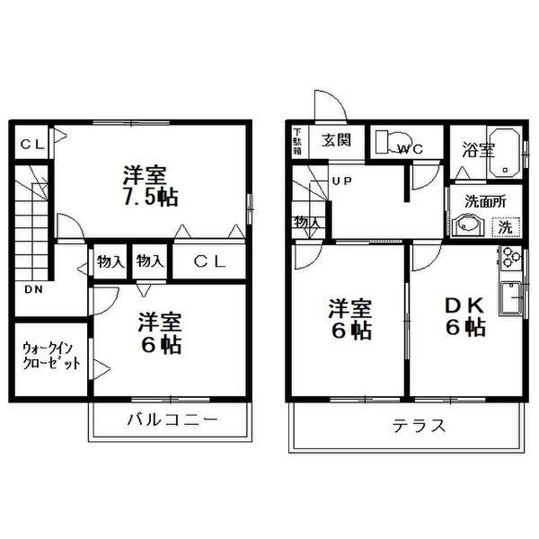 シャンピア吉久　C棟（101） 間取り図画像