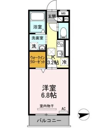 グレイスコート（205） 間取り図画像