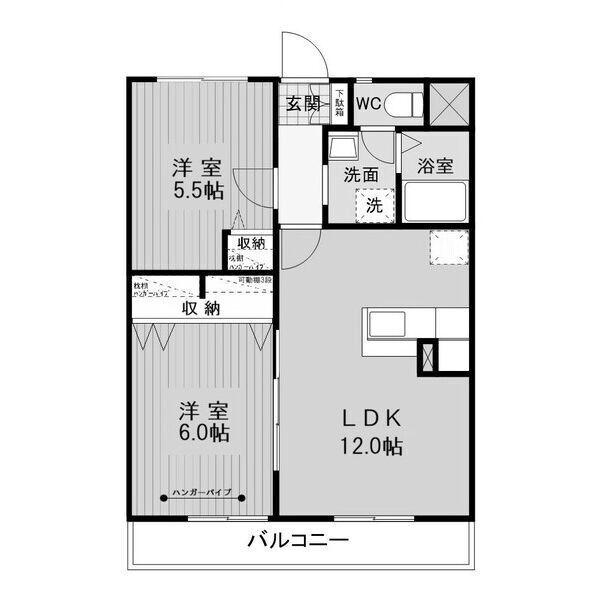 マンション稲葉（402） 間取り図画像
