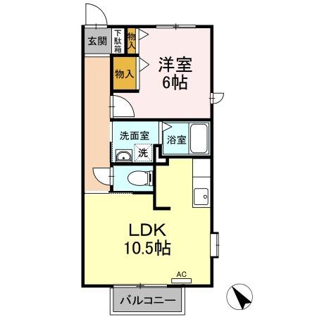 エスポワール栄（201） 間取り図画像