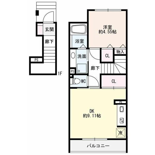Shalom芦池（203） 間取り図画像