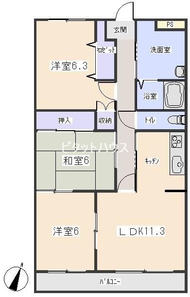  間取り図写真