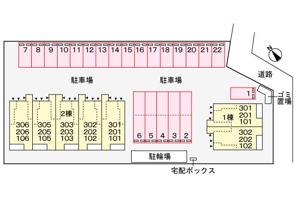 向日葵之颯Ⅱ（105） 部屋画像