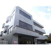 タイル貼りの外観