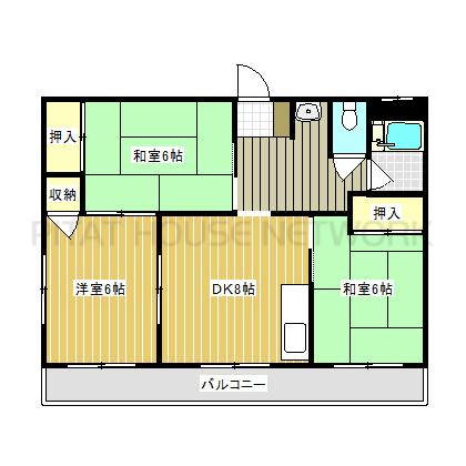 南に3部屋あります♪