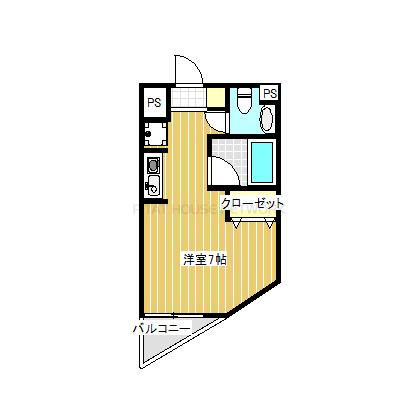 2面採光の角部屋です