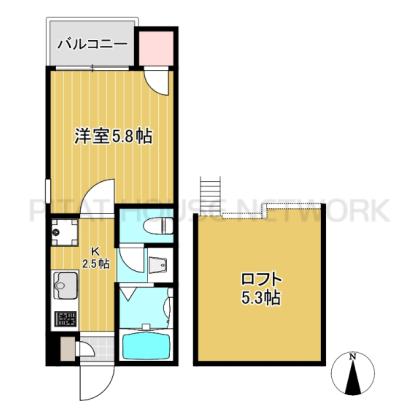 ロフト付き1K☆