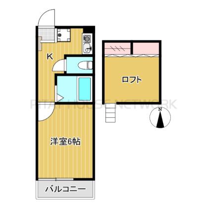 ロフト付き1K★