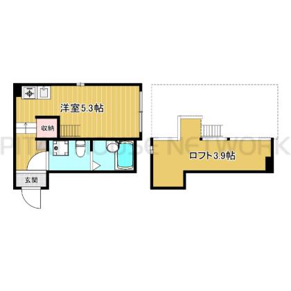 ロフト付1Kです☆