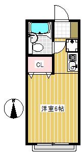 ゆったり6帖収納付