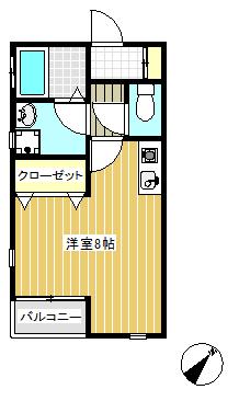 8帖のワンルーム★