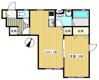 EAST6.F棟 間取り図画像