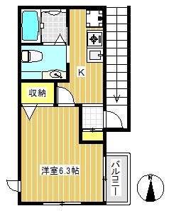 収納の広いお部屋です