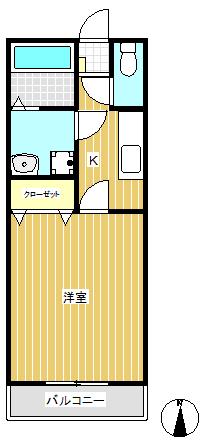 コーポTAMA 間取り図画像