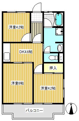 オール洋室★3DK