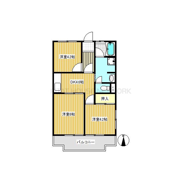 オール洋室★3DK
