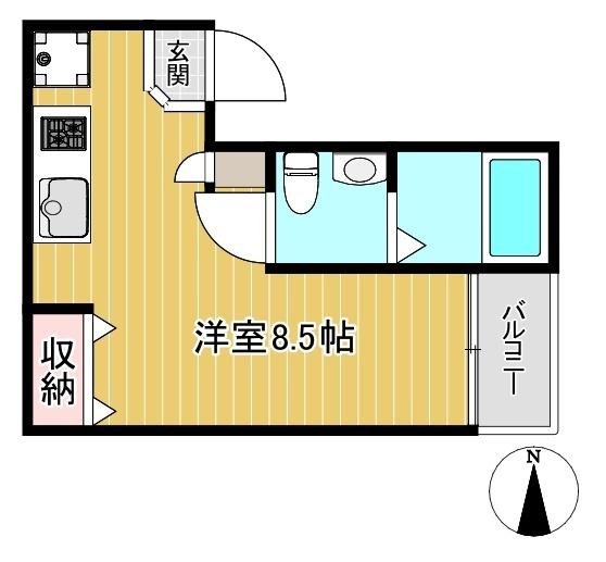 ワンルームです♪