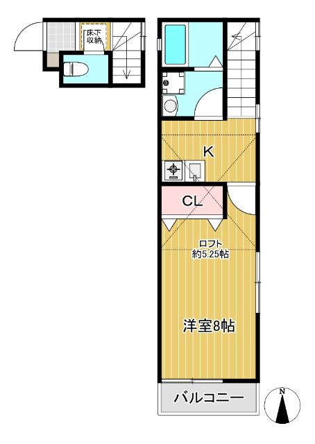 ロフト付1Kです☆