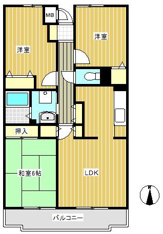 反転タイプのお部屋