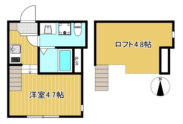 ロフト付ワンルーム◆