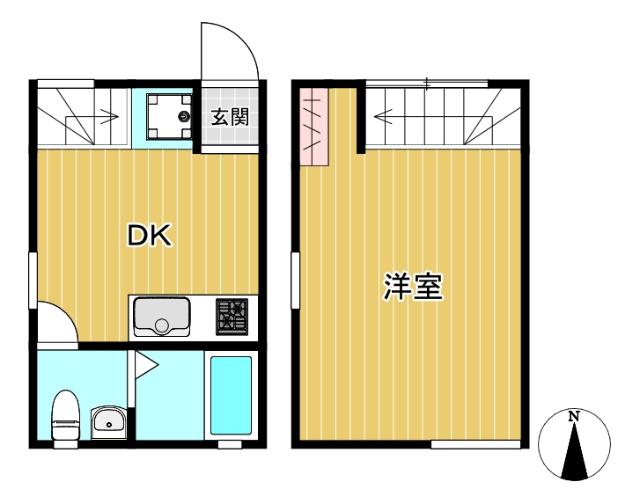 1DK★メゾネット