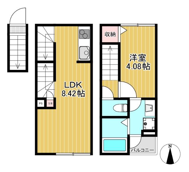 1LDK☆メゾネット