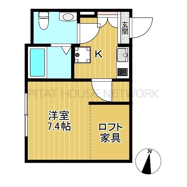 ロフト付き1Kです☆