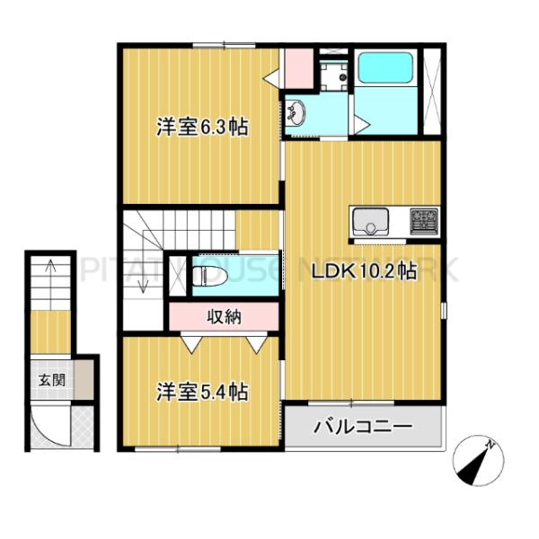 2LDKです★