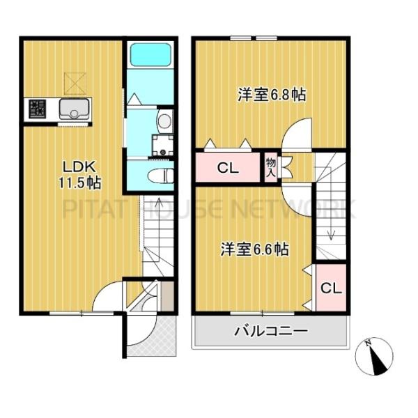 2LDK☆メゾネット