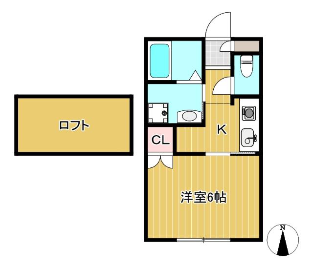 ロフト付1Kです★