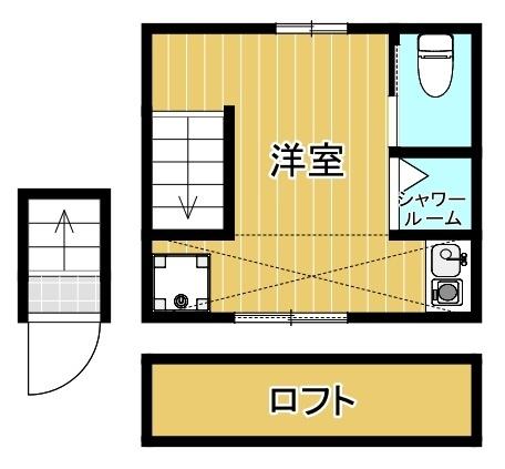 ロフト付ワンルーム◆