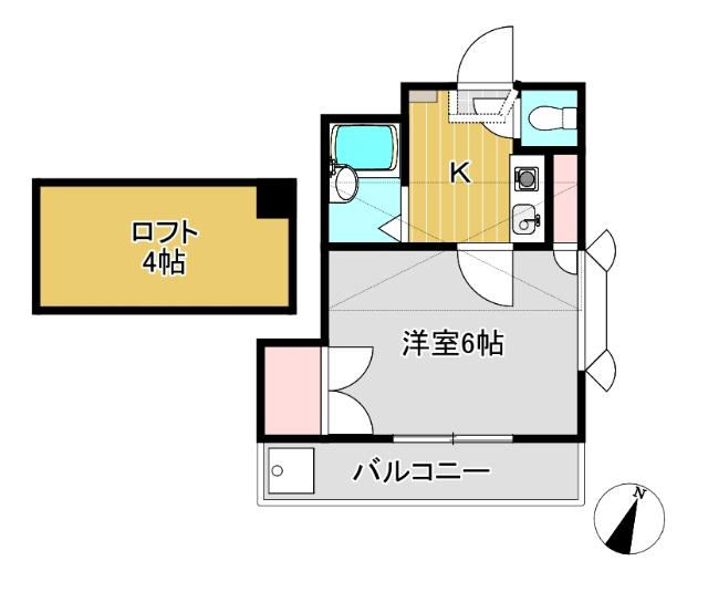 ロフト付1Kです★