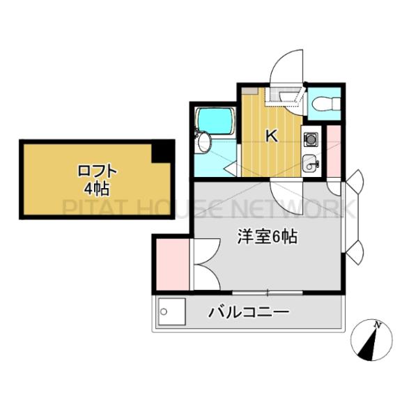 ロフト付1Kです★