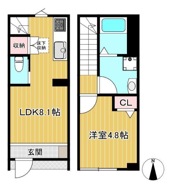 1LDK☆メゾネット