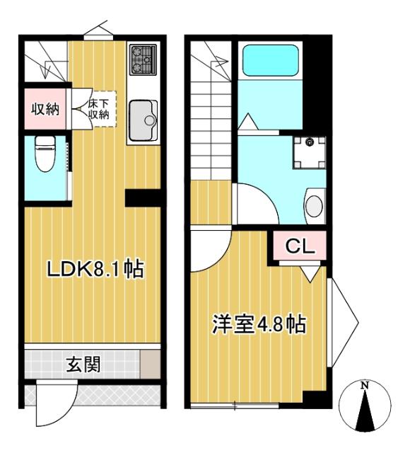 1LDK☆メゾネット