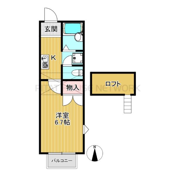 ロフト付1Kです♪