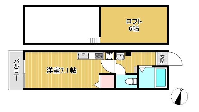 ロフト付1Kです☆