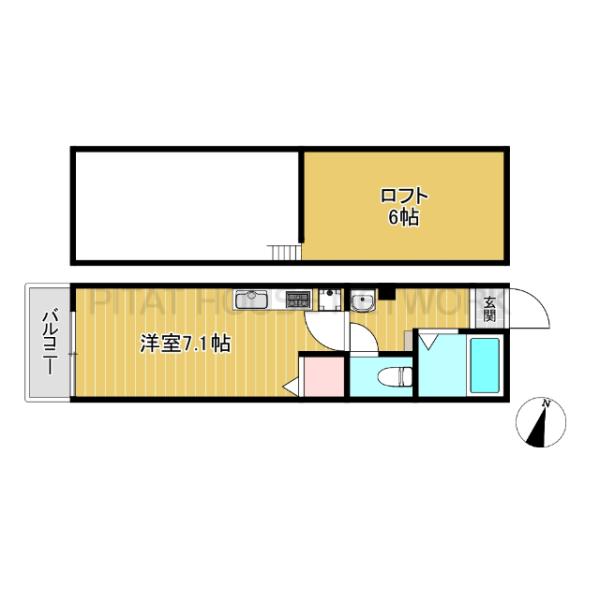 ロフト付1Kです☆