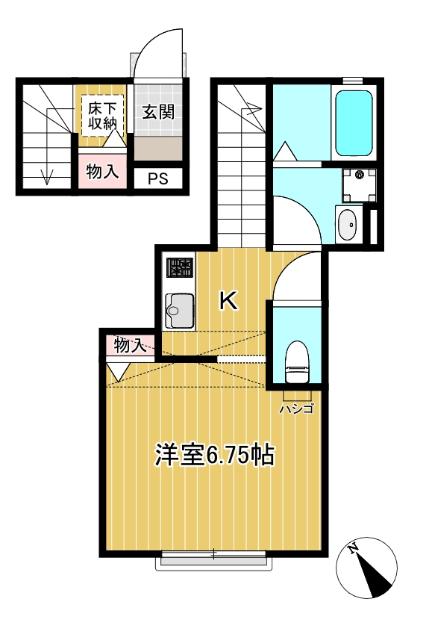 ロフト付1Kです☆