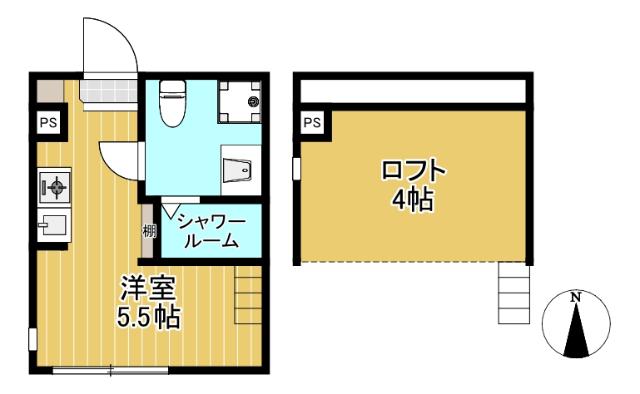 ロフト付ワンルーム◆