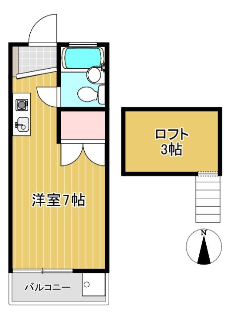 ロフト付1Kです♪