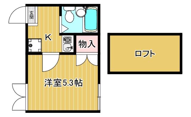 ロフト付のお部屋