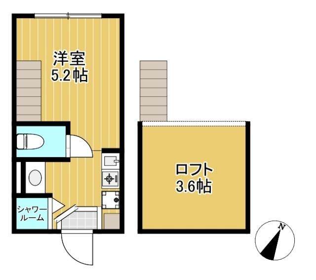 ロフト付ワンルーム