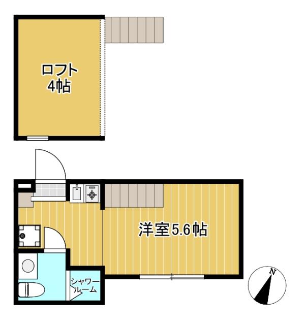 ロフト付ワンルーム