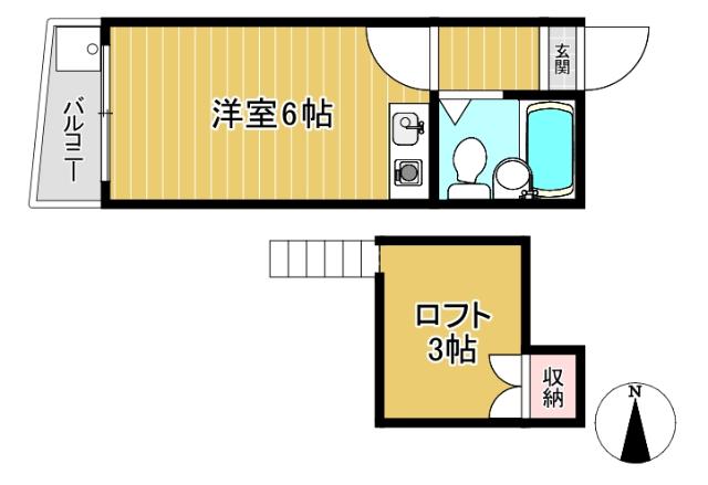 ロフト付1Kです♪