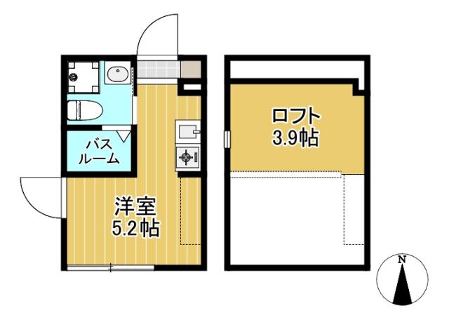 ロフト付1R★