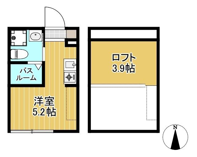ロフト付1R★