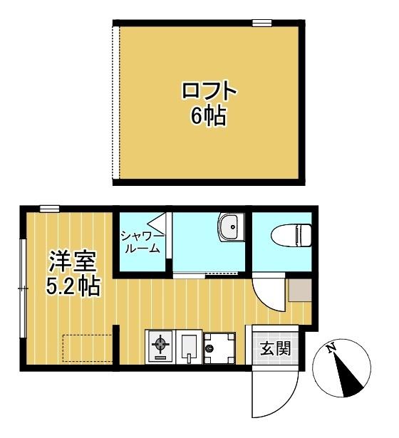 ロフト付ワンルーム